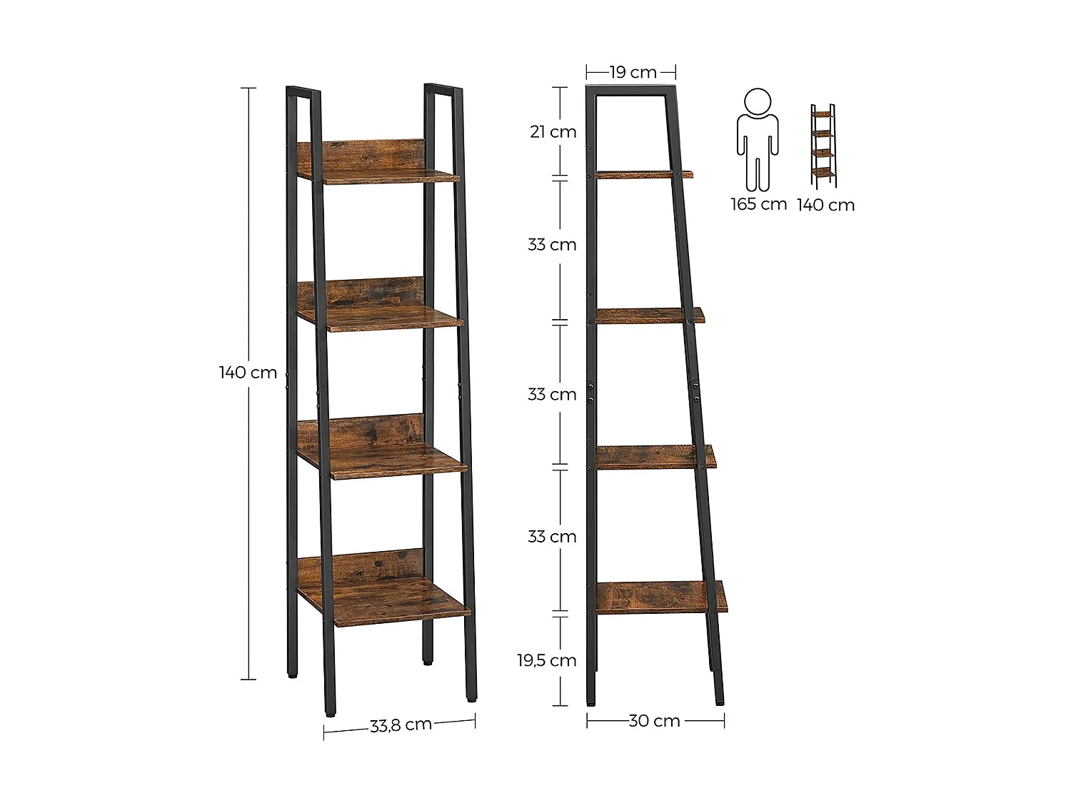 Bücherregal Leiterregal Kampala