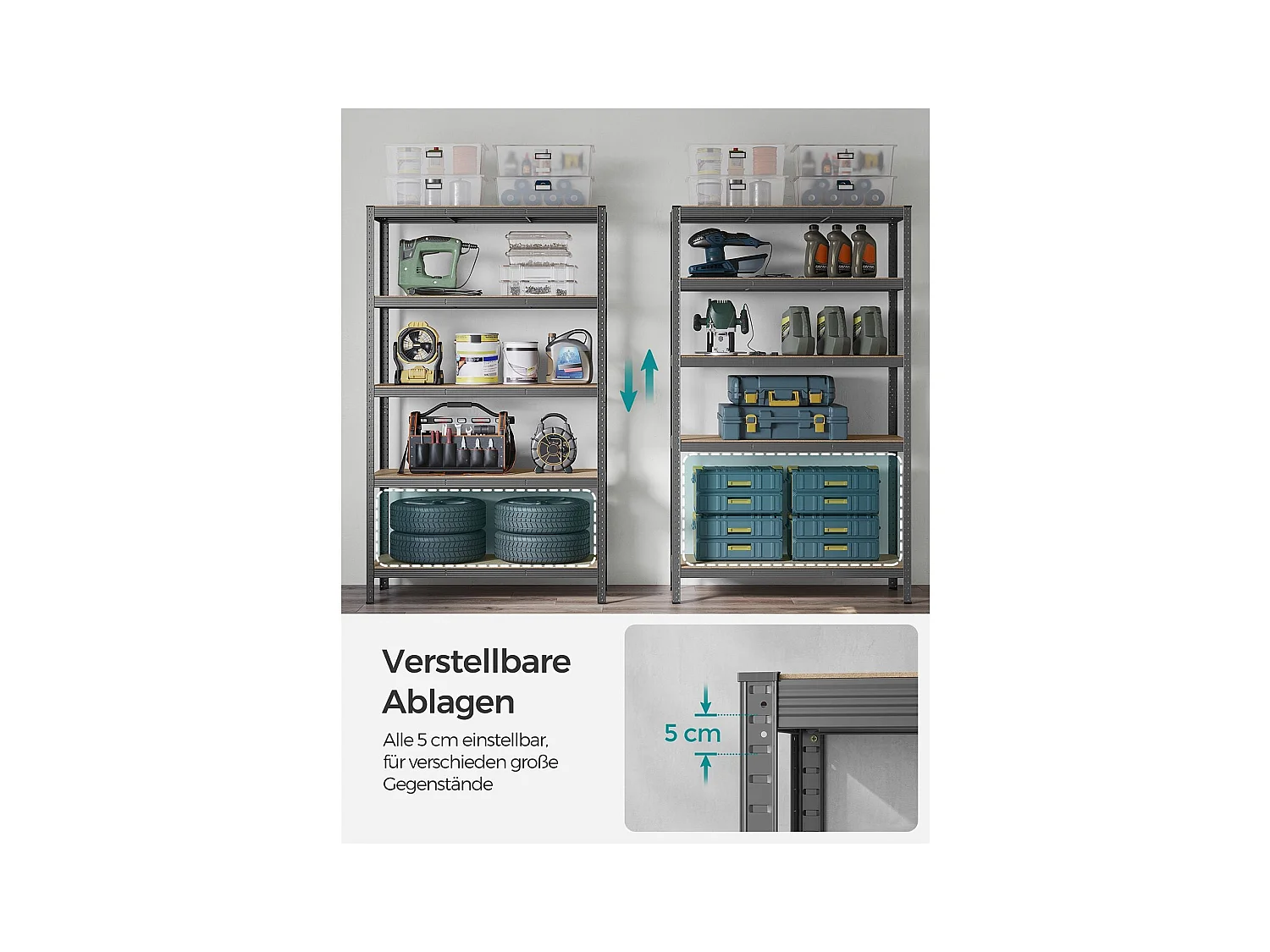 Schwerlastregal Buenos Aires 2er-Set