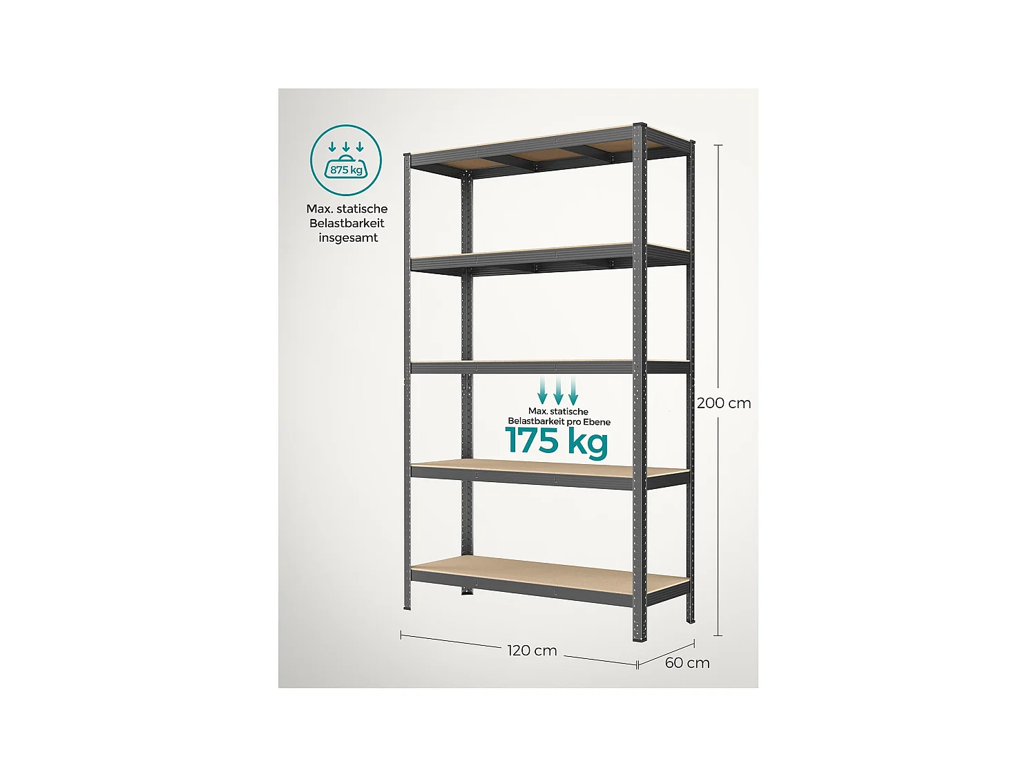 Schwerlastregal Buenos Aires 2er-Set