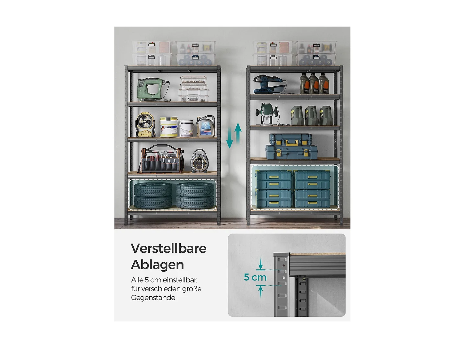 Schwerlastregal Buenos Aires 2er-Set