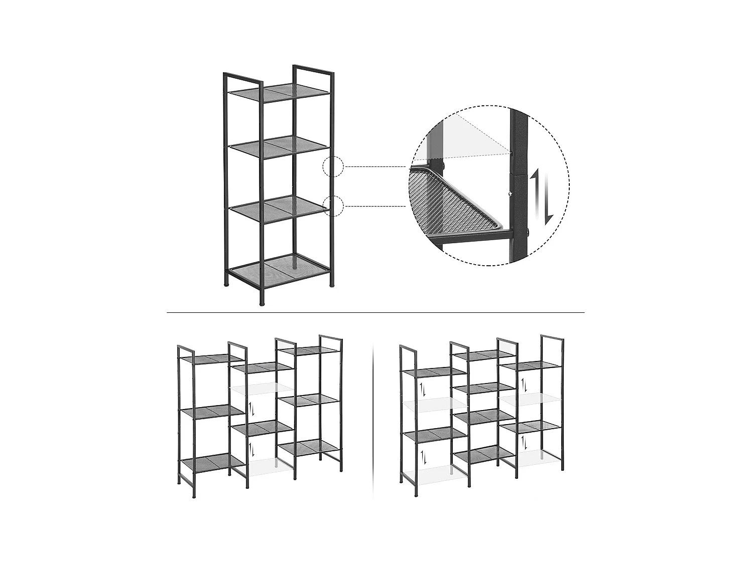 Standregal Küchenregal Badregal