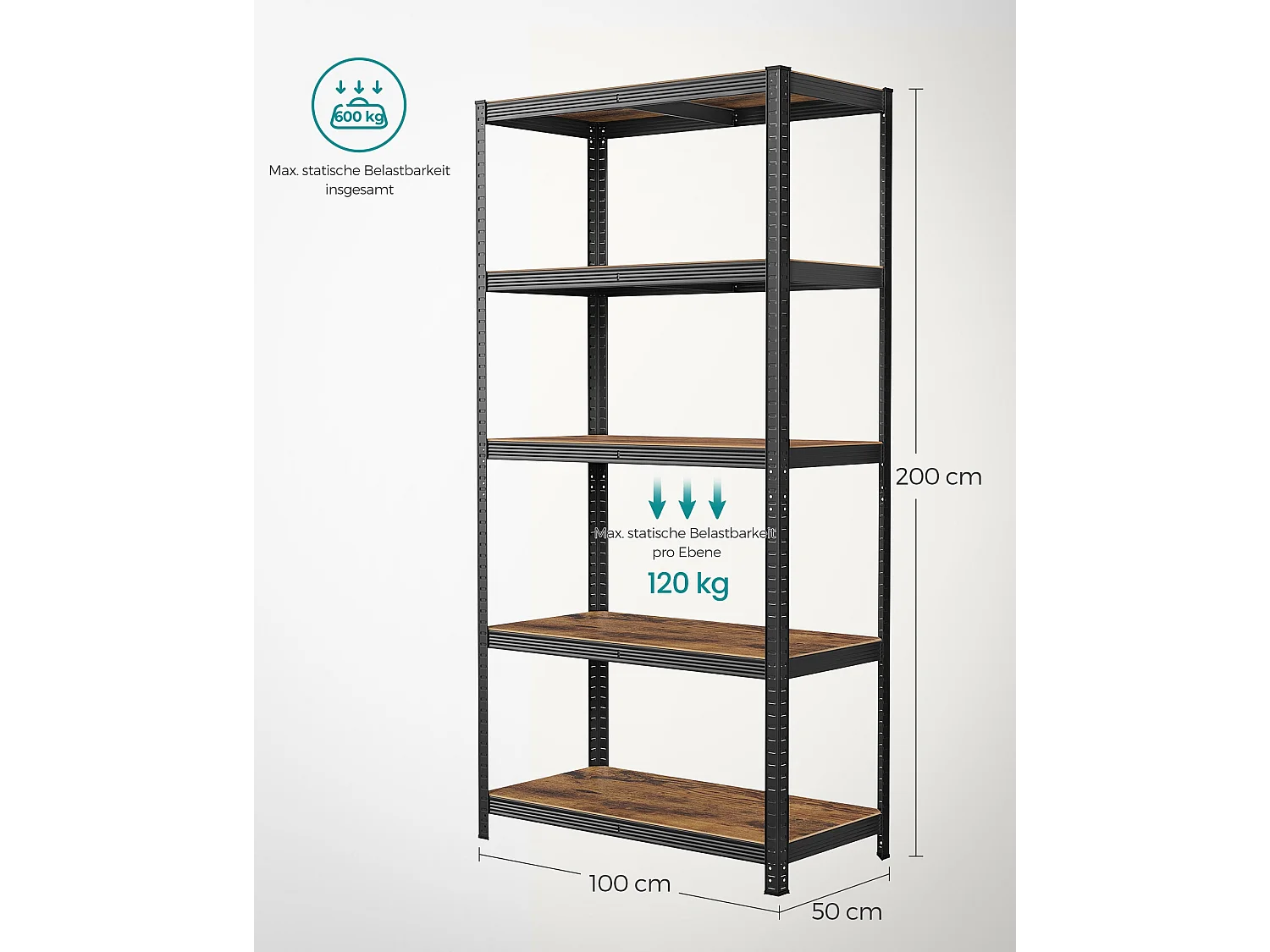 Schwerlastregale Jakarta 2er-Set