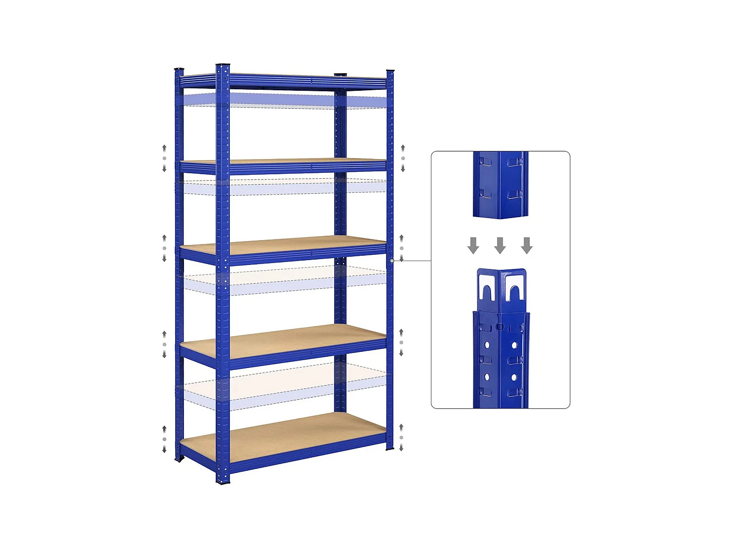 2er-Set Standregal Antalya