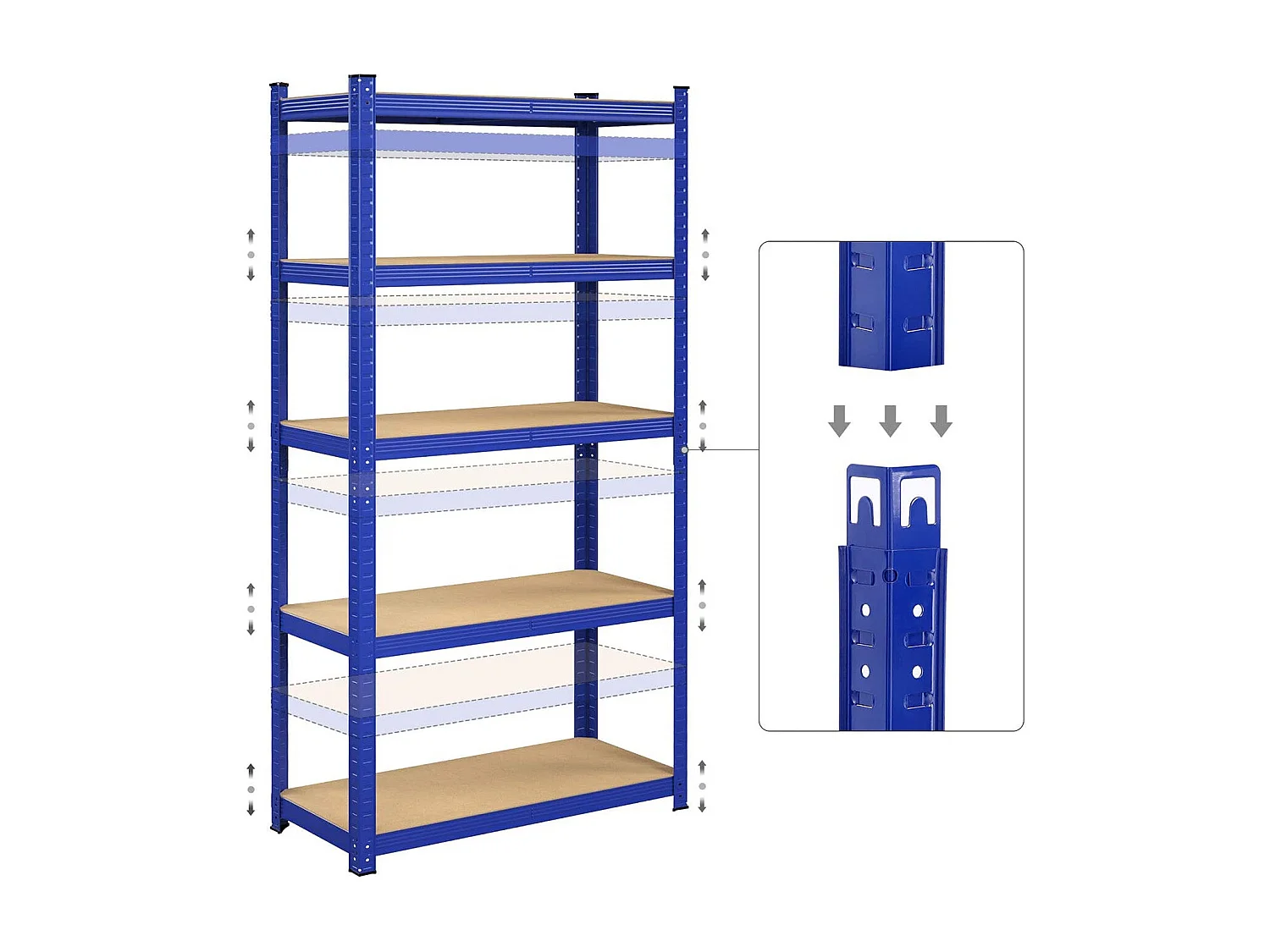 Set di 2 mensole Antalya