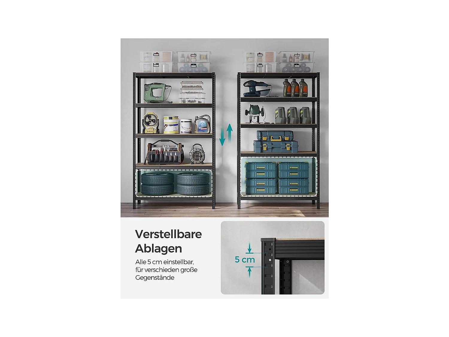 Schwerlastregal Bangkok 2er-Set