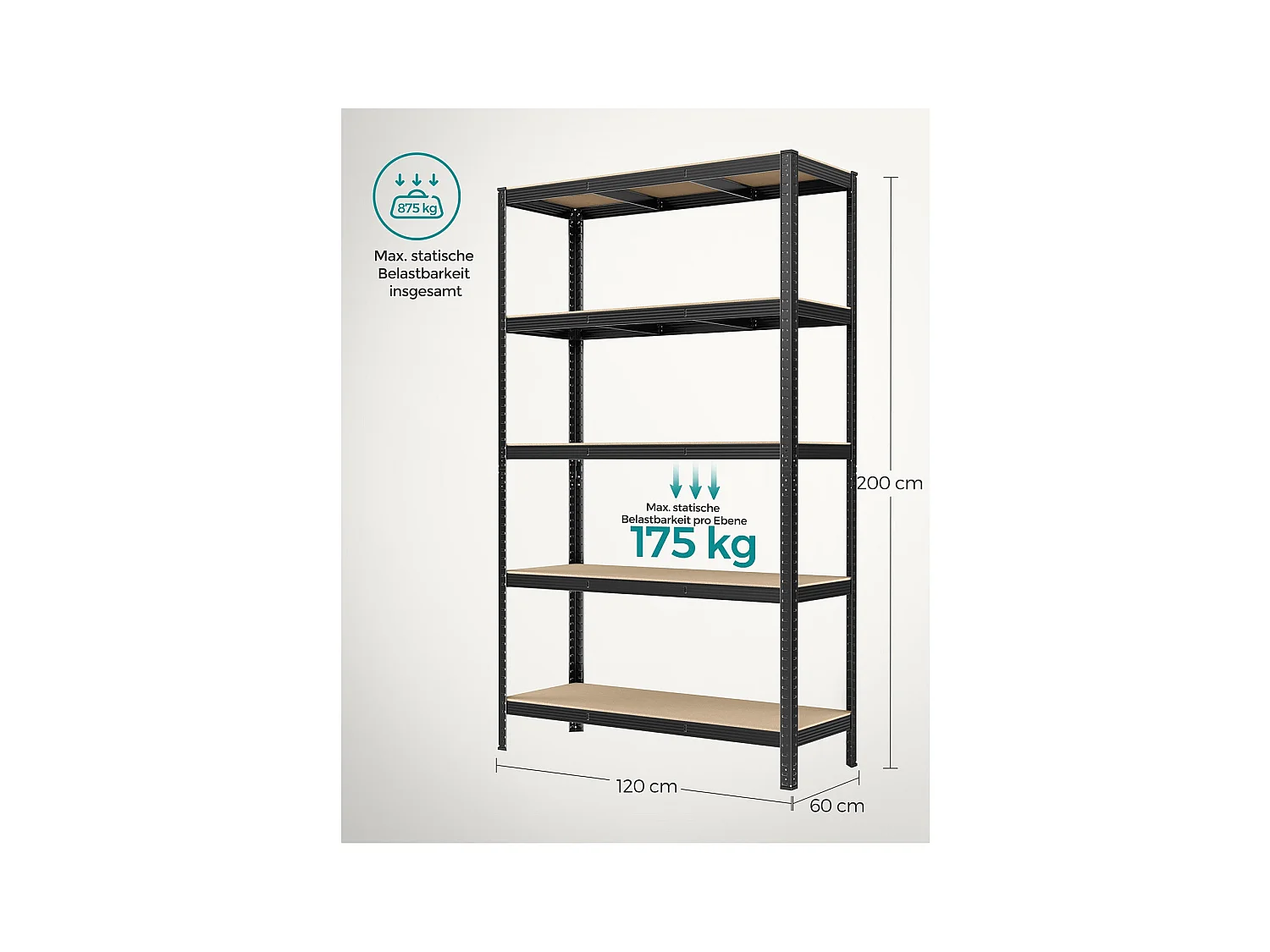 Schwerlastregal Bangkok 2er-Set