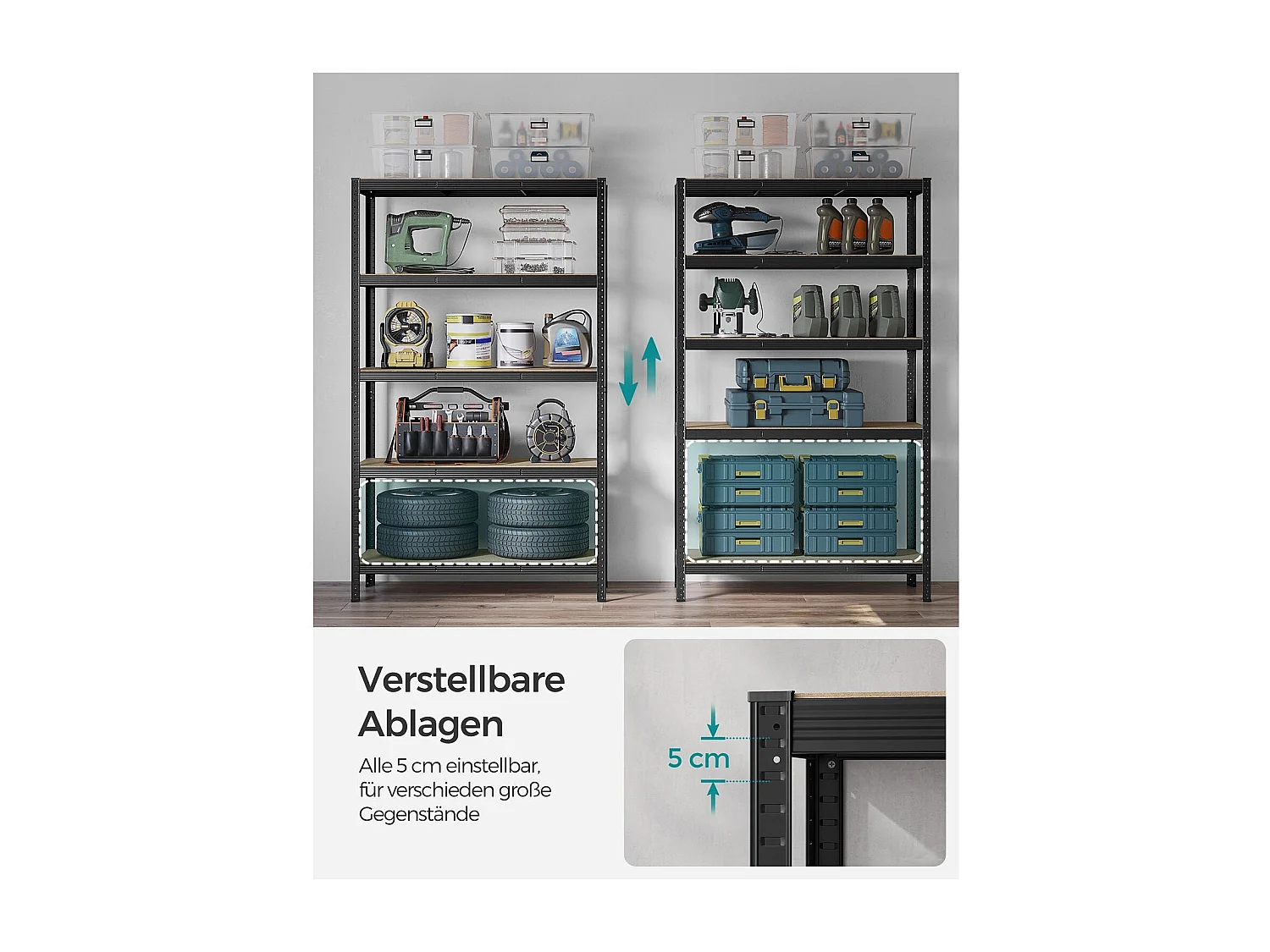 Schwerlastregal Bangkok 2er-Set