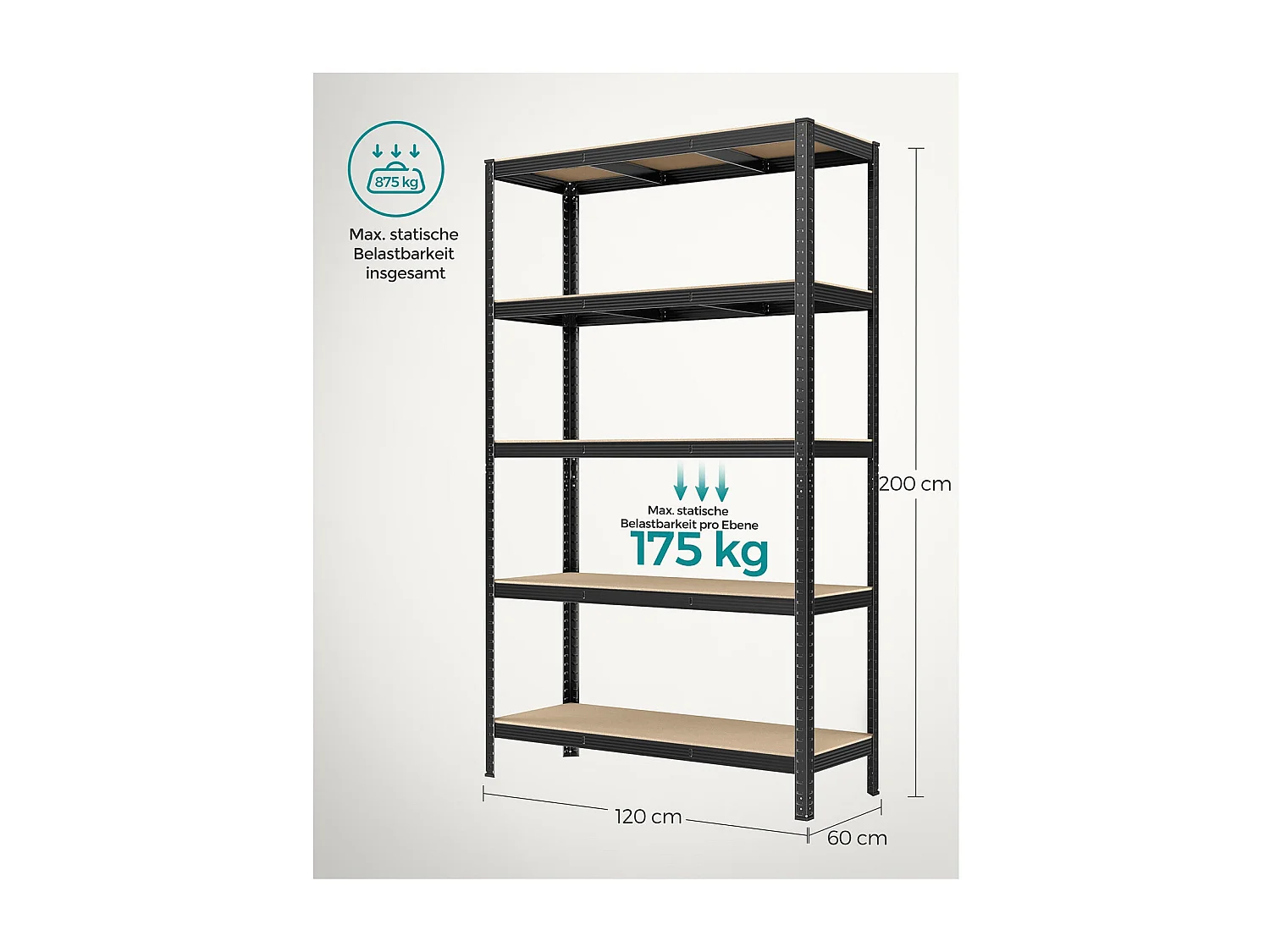 Schwerlastregal Bangkok 2er-Set