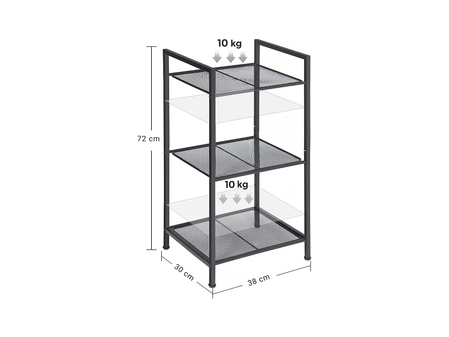 Standregal Küchenregal Badregal