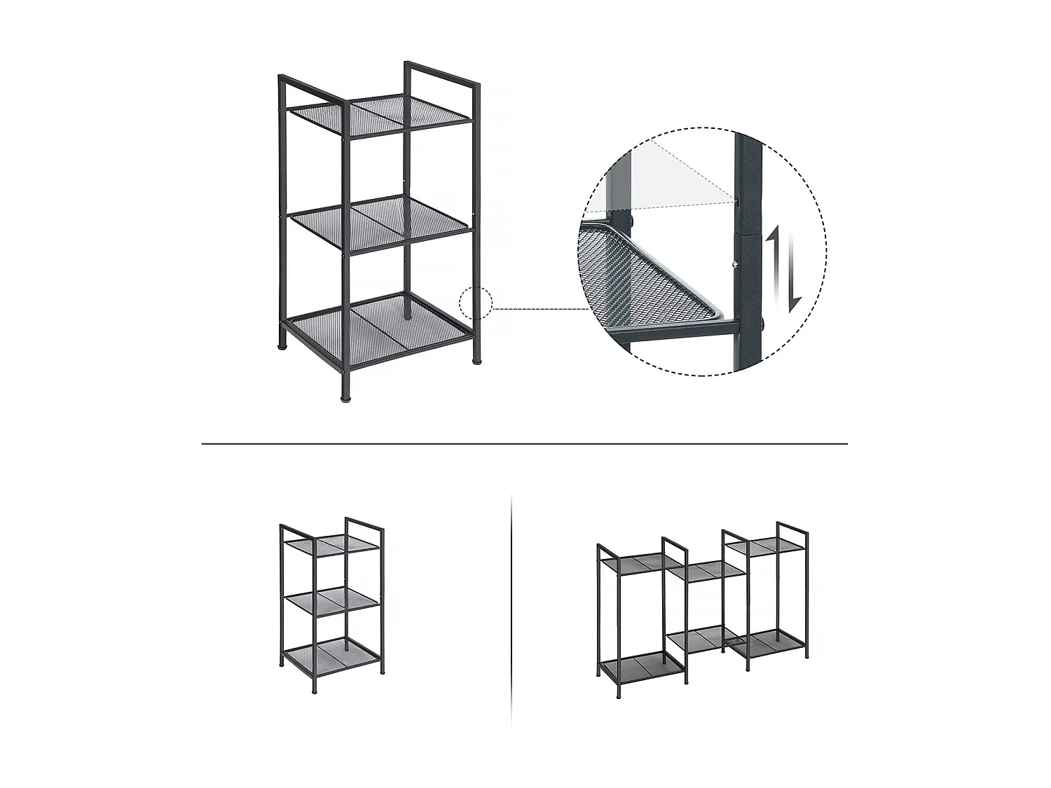 Standregal Küchenregal Badregal