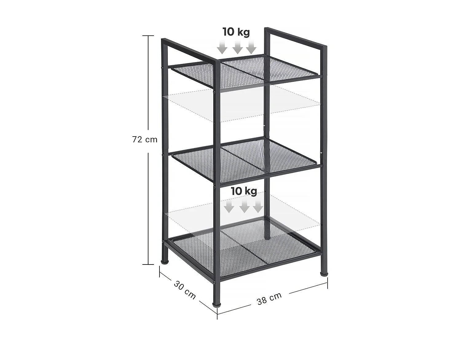 Standregal Küchenregal Badregal