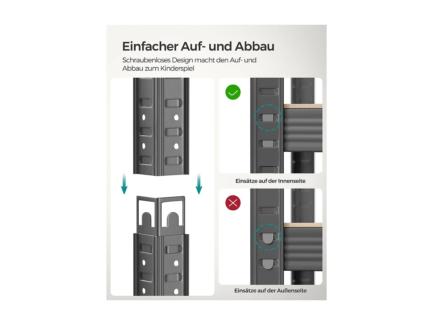 Étagère robuste Lagos, lot de 2