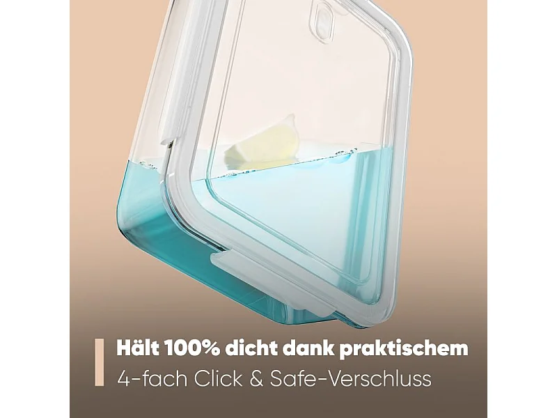 Ensemble de boite de conservation 2 pièces en verre Classbach C-FHD4024G