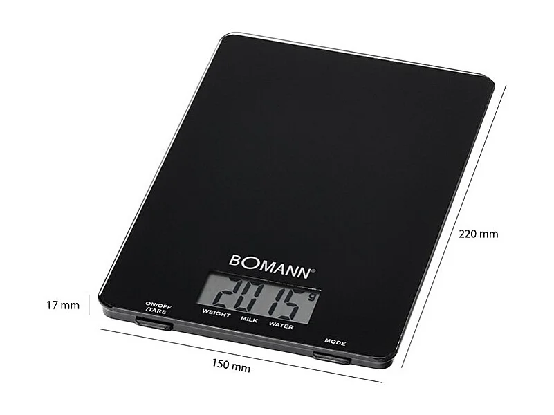 Balance de cuisine Bomann KW 1515 CB Noir