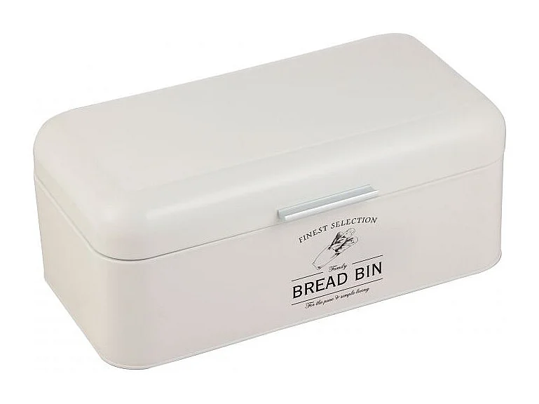 Ensemble boîte à pain et boîte à conserve vintage 4 pièces Crème Herzberg HG04418