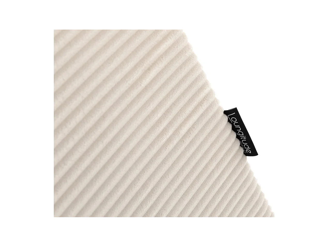 Canapé panoramique PAOLA 6 places convertible avec 2 coffres en velours côtelé beige