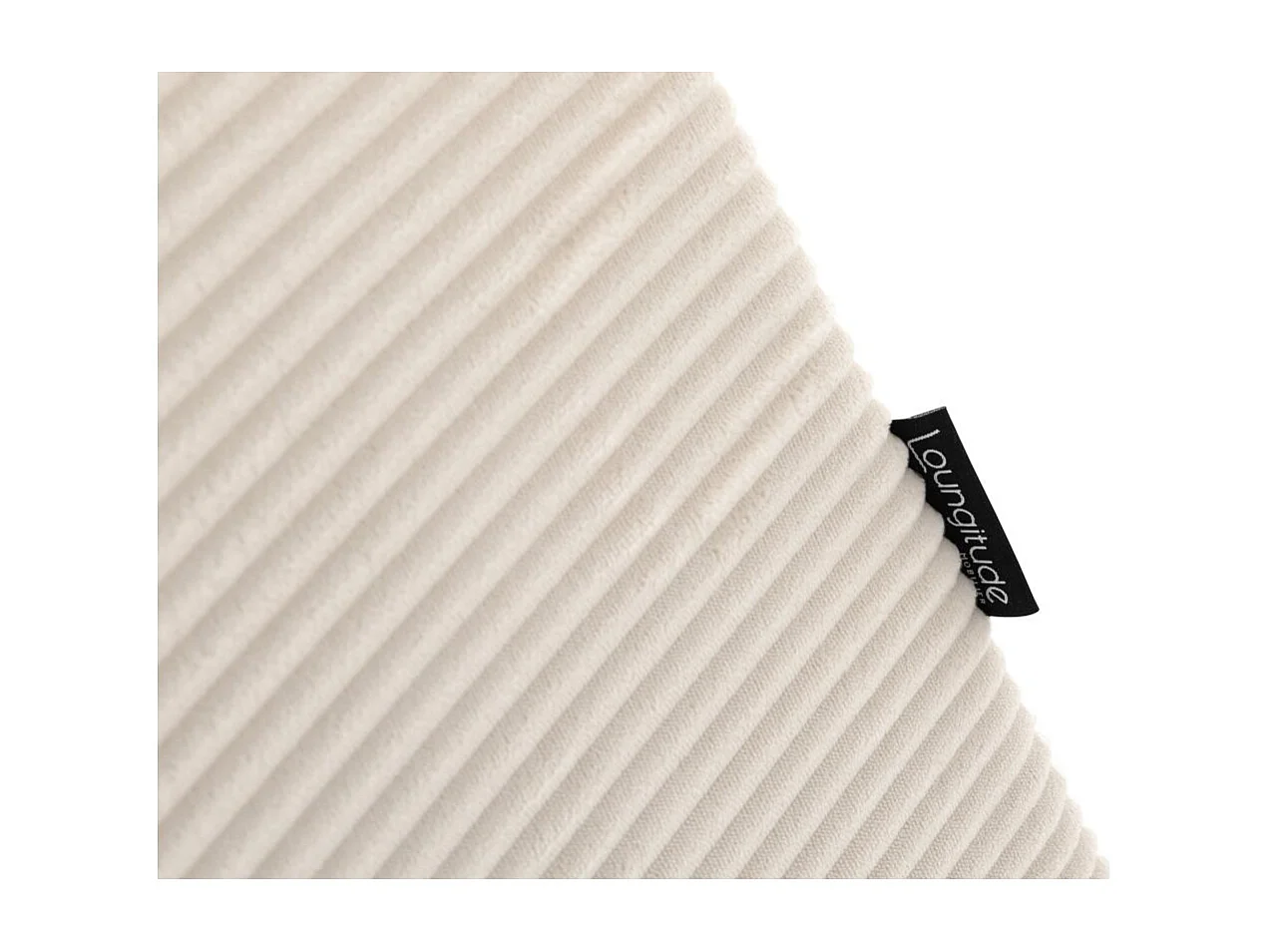 Canapé panoramique PAOLA 6 places convertible avec 2 coffres en velours côtelé beige