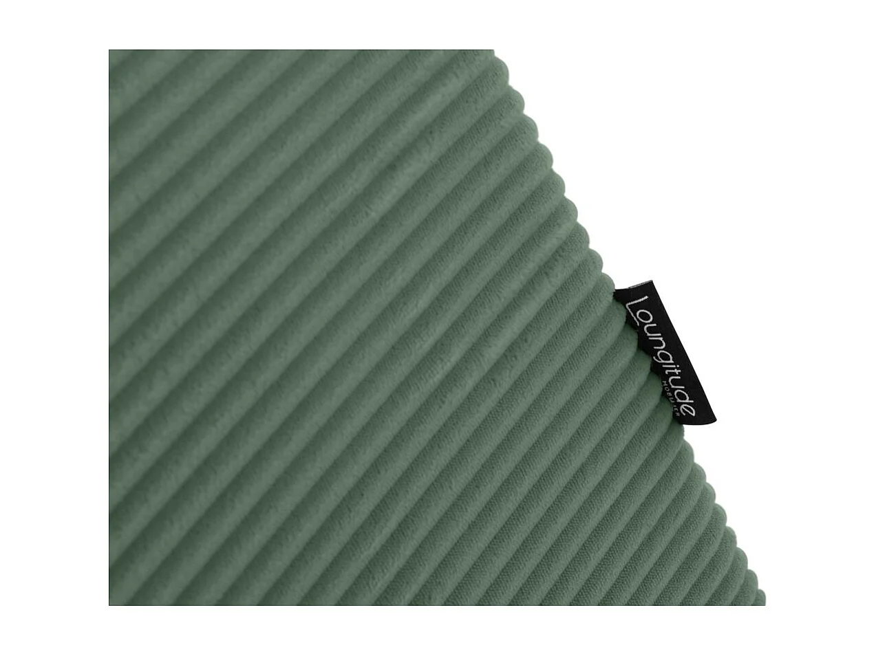 Canapé panoramique PAOLA 6 places convertible avec 2 coffres en velours côtelé vert