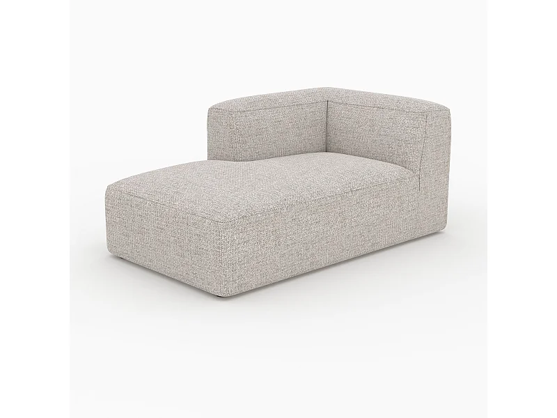 Diván de esquina izquierda para sofá modular en tela beige - Hestia