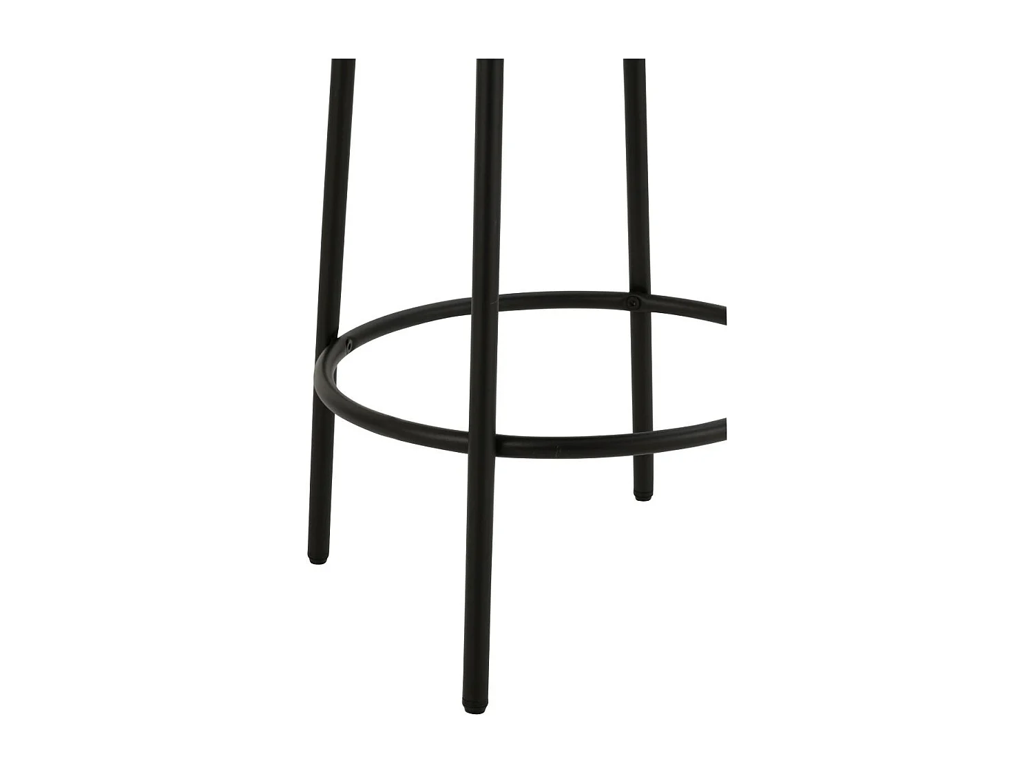 Tabouret de Bar en Tissu Bouclé "Aldo" 67cm Blanc