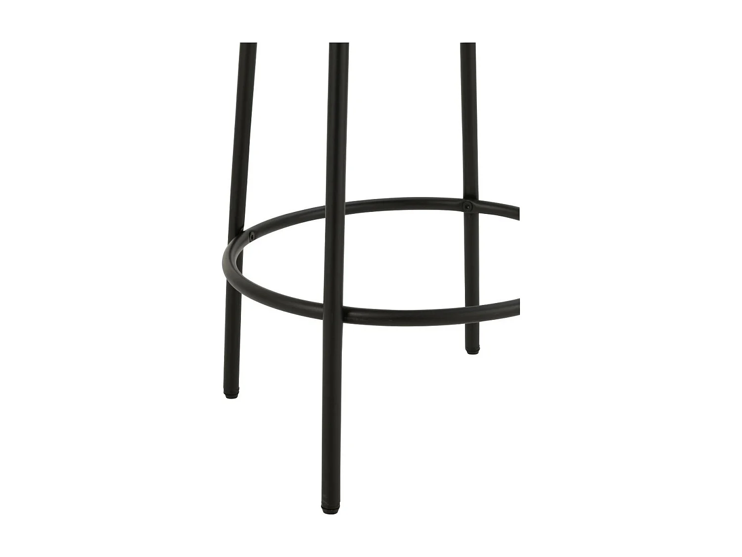 Tabouret de Bar en Tissu Bouclé "Aldo" 67cm Gris