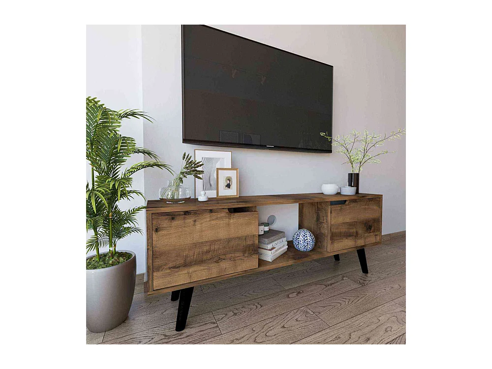 Meuble TV 2 portes en aggloméré Siena