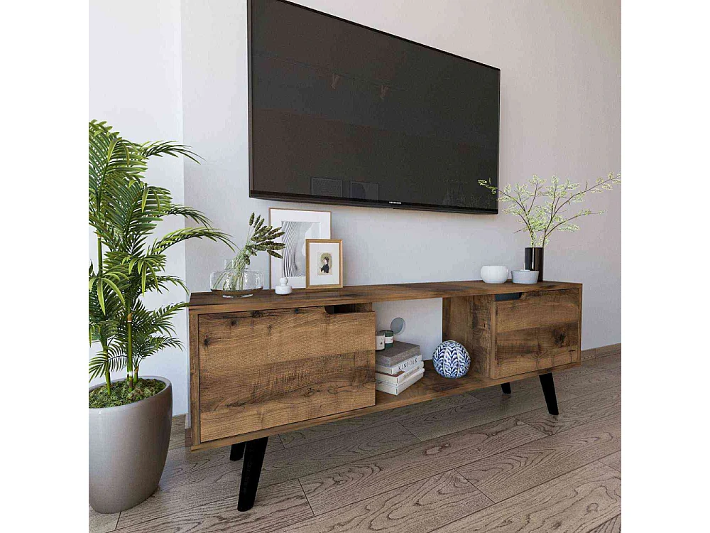 Meuble TV 2 portes en aggloméré Siena