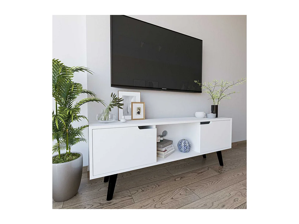 Meuble TV 2 portes en aggloméré Siena