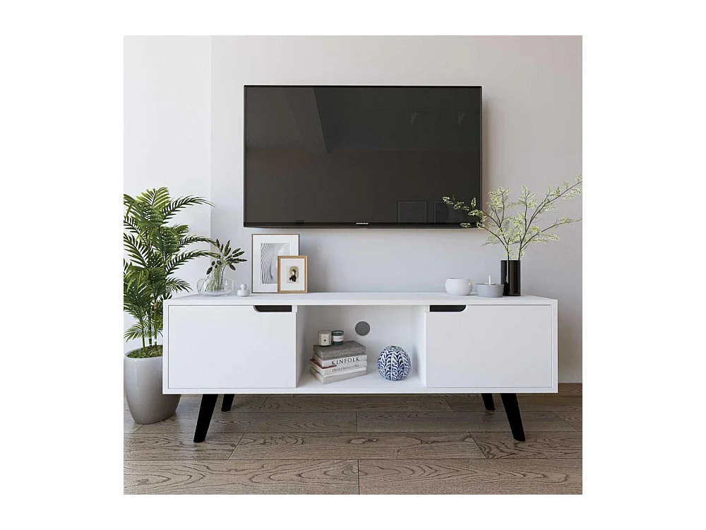 Meuble TV 2 portes en aggloméré Siena