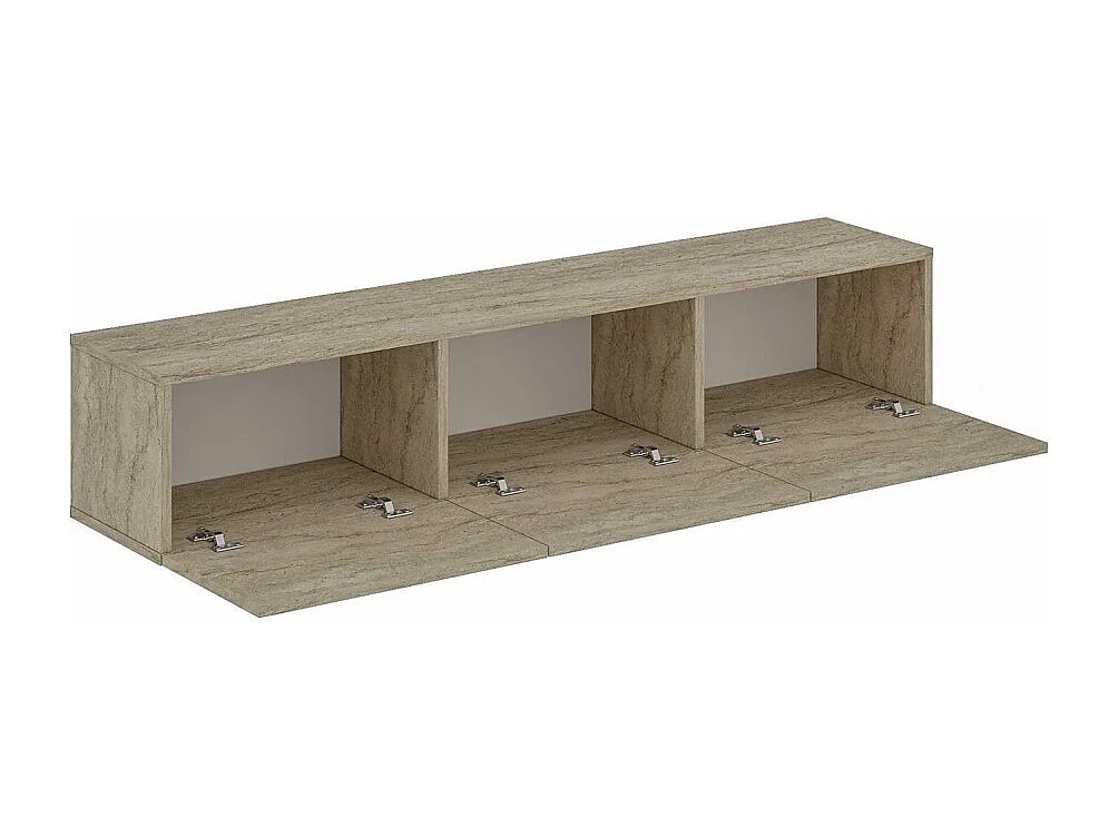 Mueble de TV – 180 cm x 45 cm x 31,4 cm – Travertino – MDF con melamina