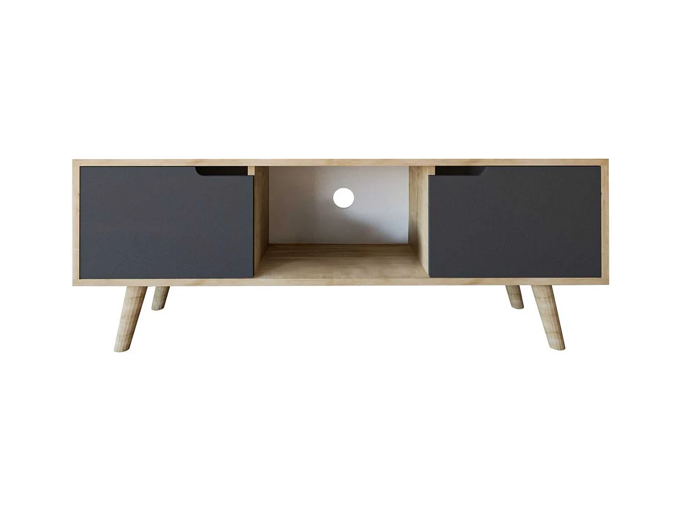 Meuble TV 2 portes en aggloméré Siena