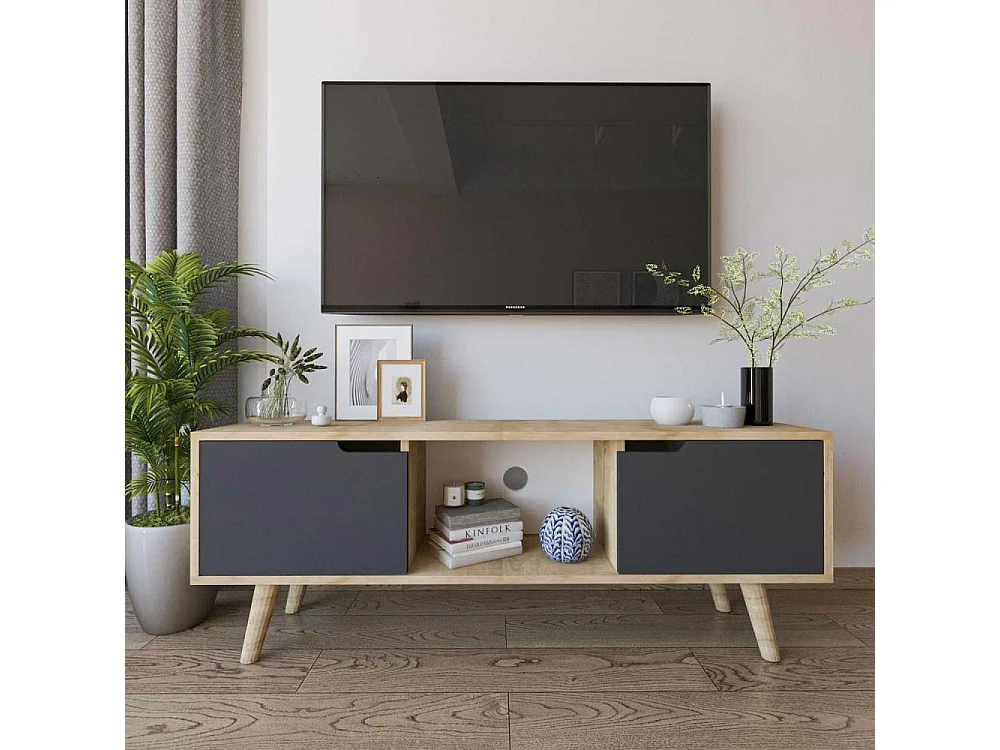 Meuble TV 2 portes en aggloméré Siena