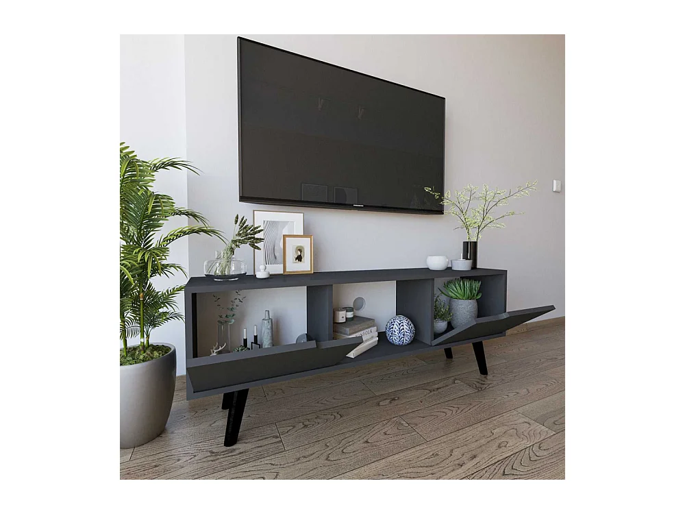 Meuble TV 2 portes en aggloméré Siena