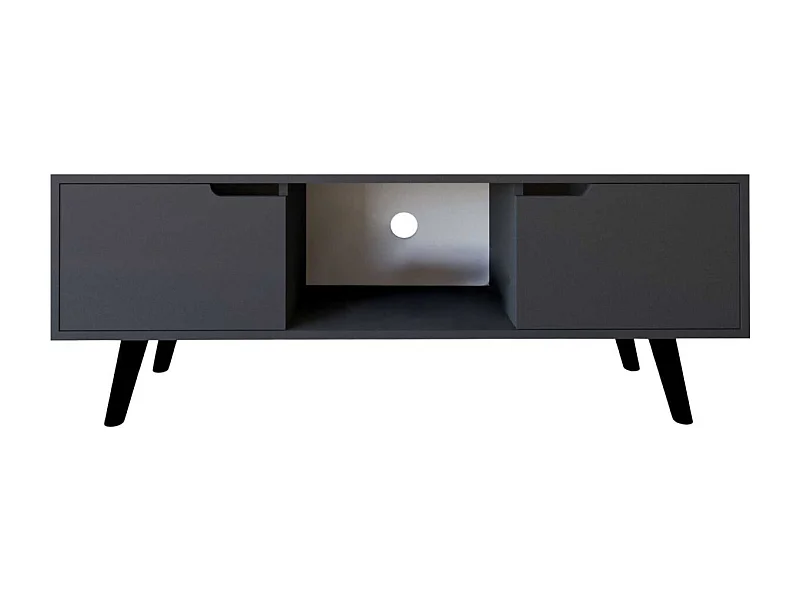 TV-Ständer – 139,7 cm x 53 cm x 53 cm – Anthrazit – Spanplatte