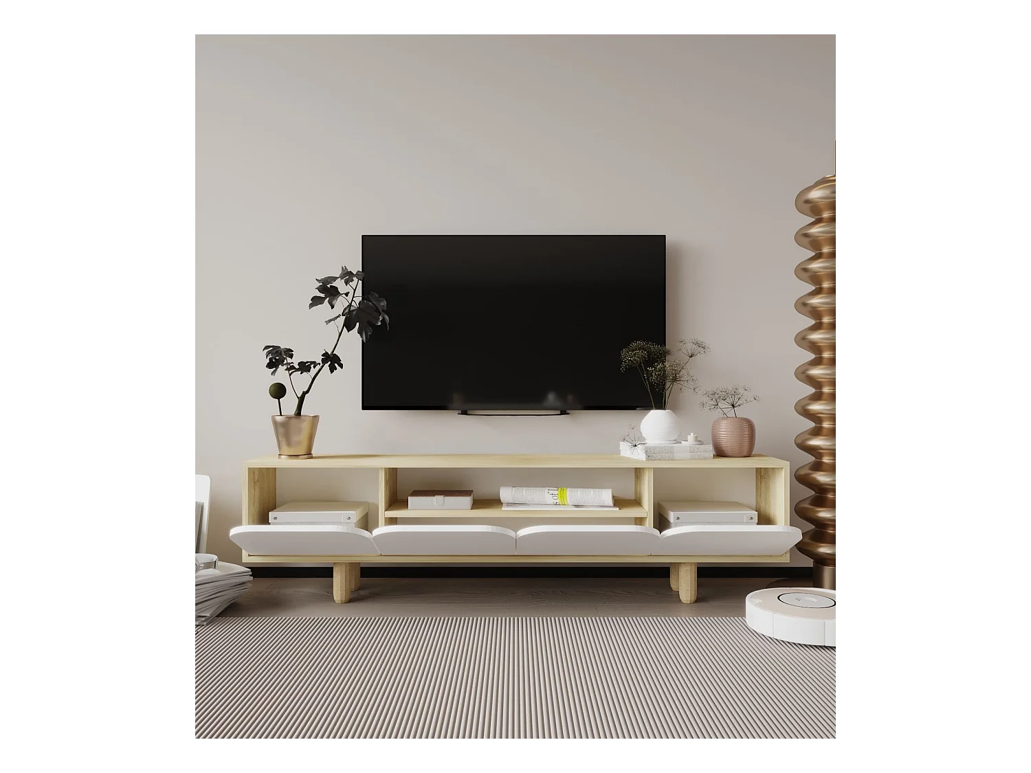 Meuble TV en aggloméré Lazio