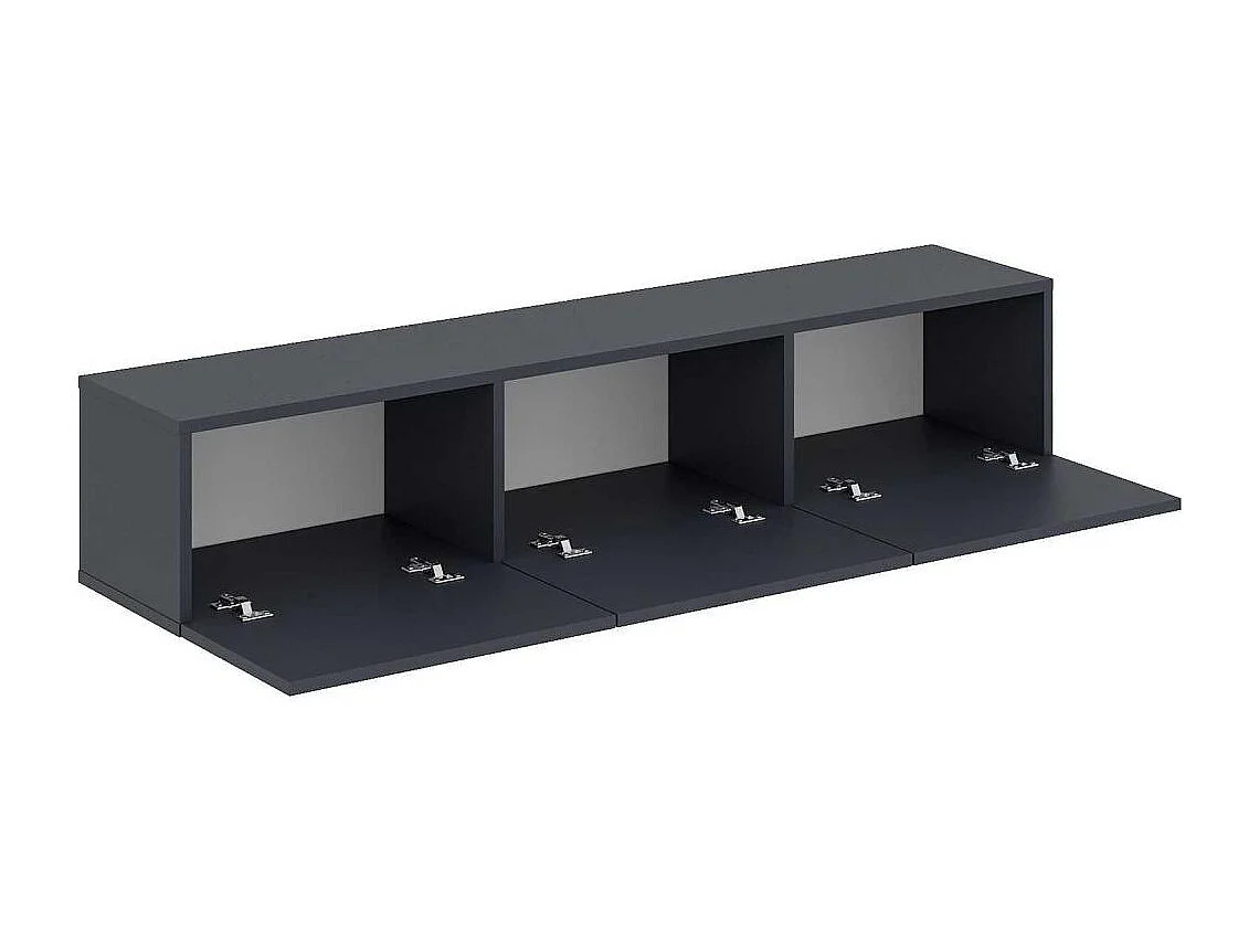 Móvel de TV – 180 cm x 45 cm x 31,4 cm – Antracite – Melamina