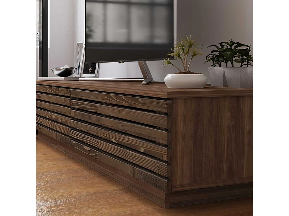 TV-Ständer – 180 cm x 35 cm x 40 cm – Holzfarbe – Eiche