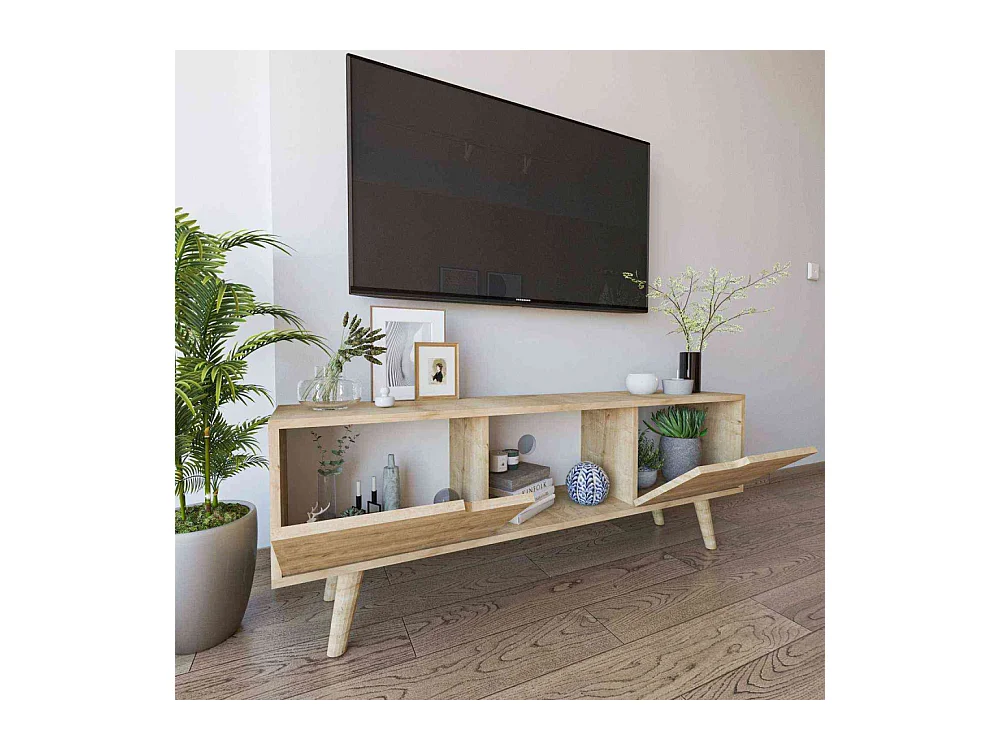 Meuble TV 2 portes en aggloméré Siena