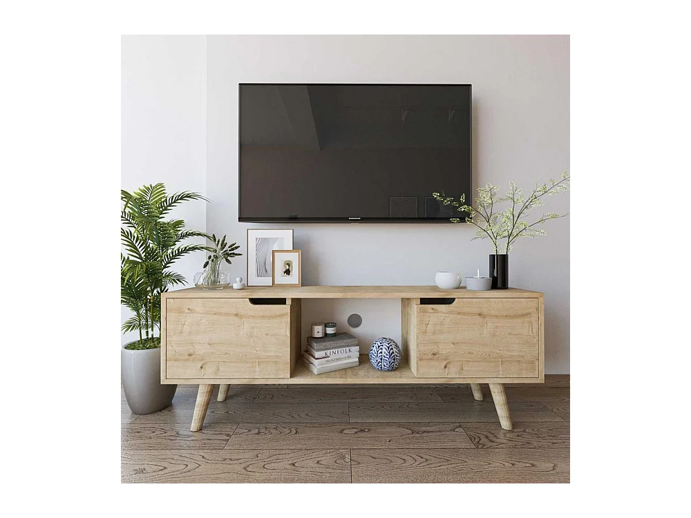Meuble TV 2 portes en aggloméré Siena
