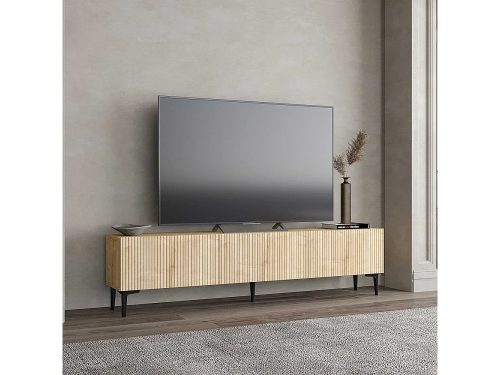 Mueble de TV – 180 cm x 45 cm x 31,4 cm – Roble Zafiro – MDF