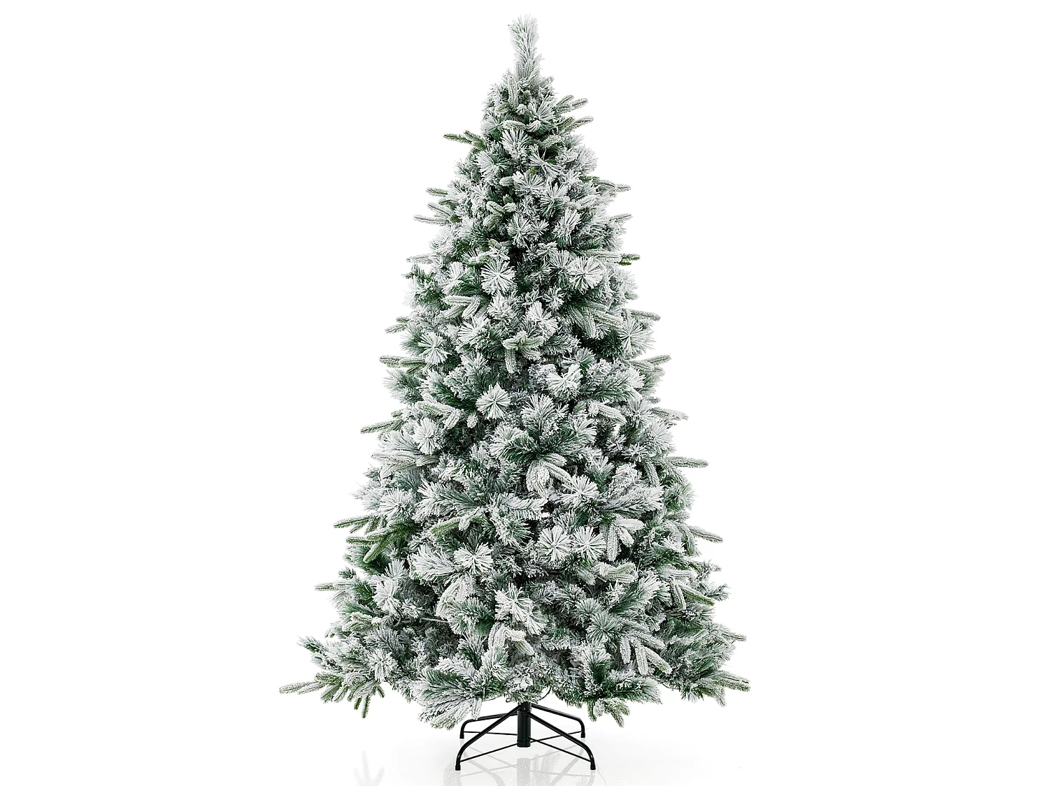 Sztuczna choinka ze śniegiem Choinka z oświetleniem LED 210 cm
