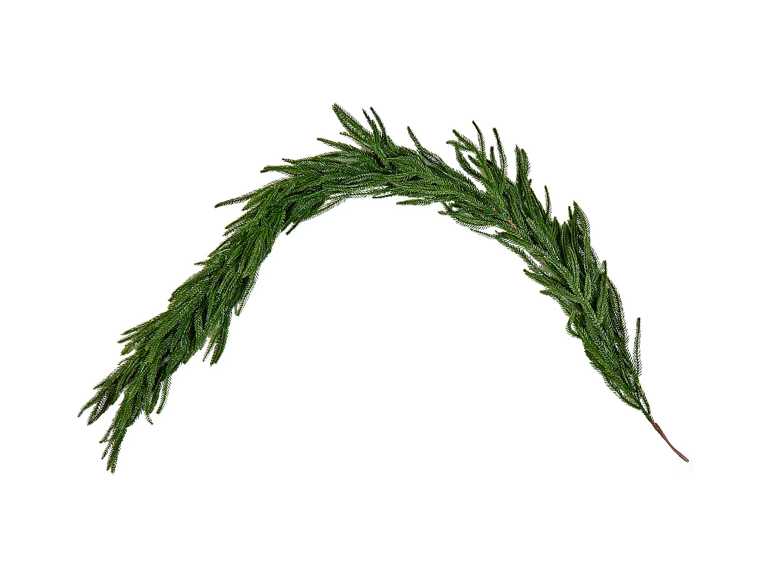 Ghirlanda di Natale SucceBuy, 1,5 m, Ghirlanda di Pino Norfolk Artificiale, Decorazione Natalizia Verde, per Interno, Esterno, su Tavolo, Mensola del Camino