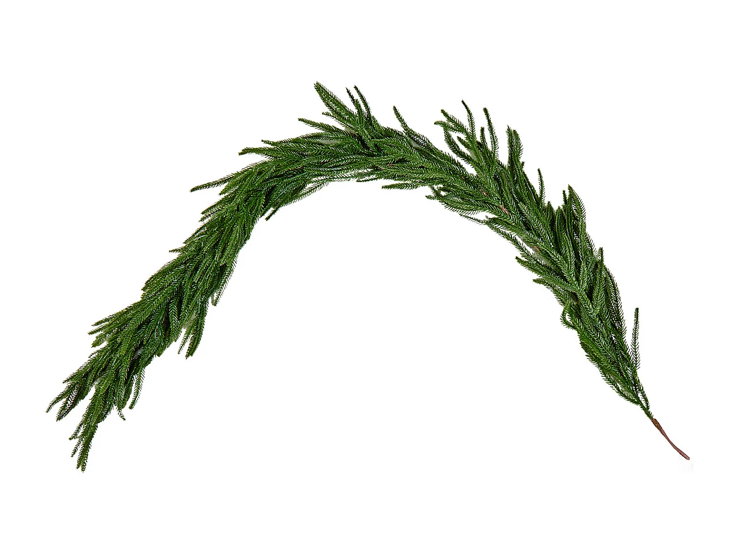 Kerstkrans SucceBuy, 1,5 m, Kunstmatige Norfolk Dennekrans, Groene Kerstdecoratie, voor Binnen, Buiten, op Tafel, Schoorsteenmantel