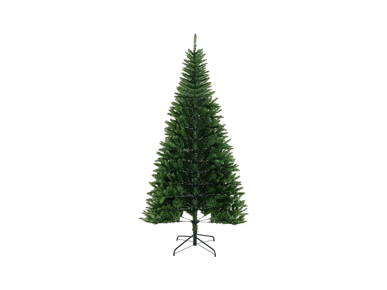 Albero di Natale artificiale da 240cm per angolo, Albero di Natale pre-illuminato con 1137 rami 360 luci LED