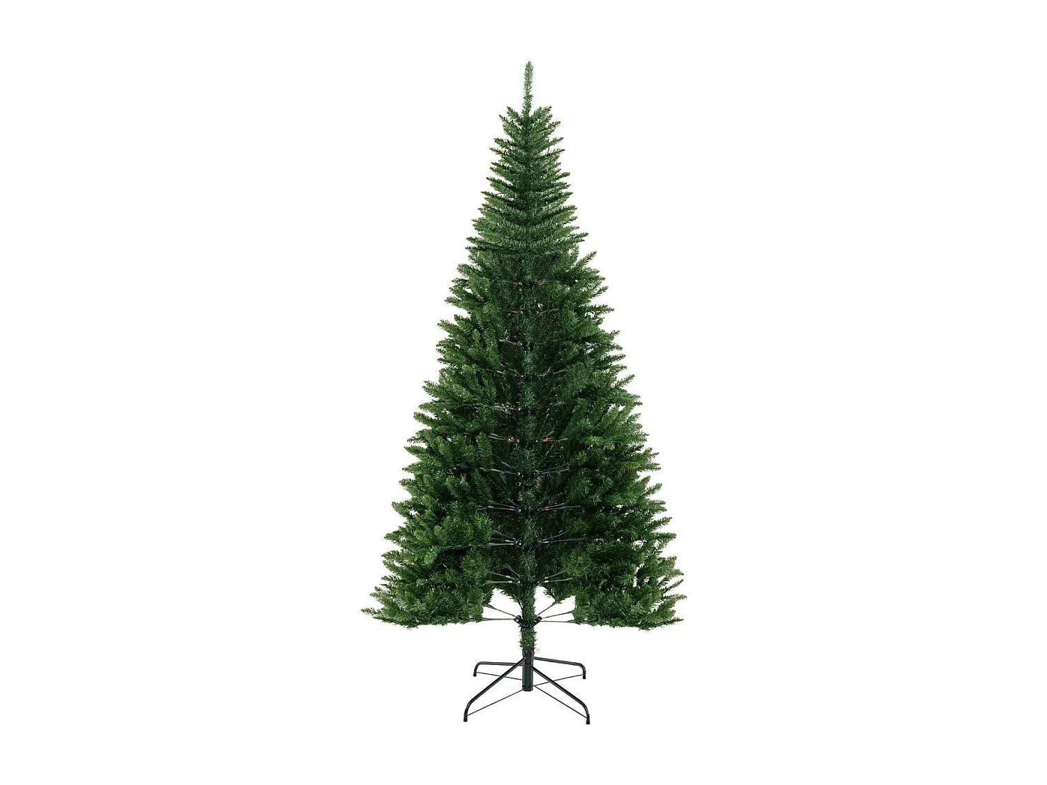Albero di Natale artificiale da 240cm per angolo, Albero di Natale pre-illuminato con 1137 rami 360 luci LED