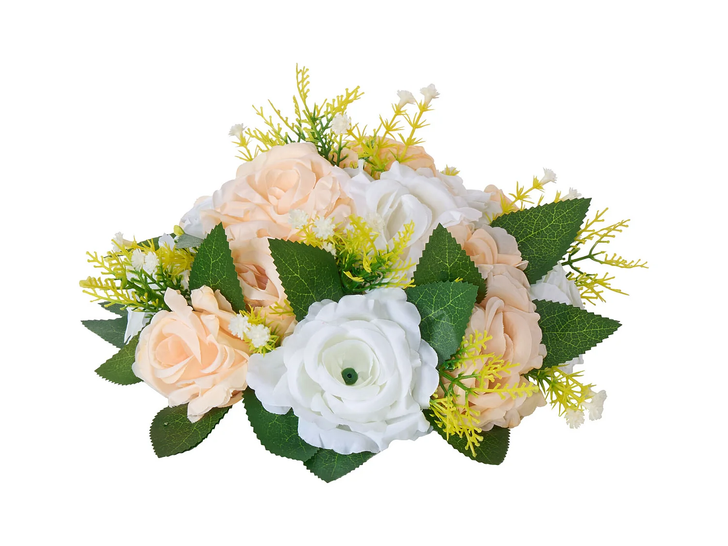 Boules de Fleurs Artificielles SucceBuy, Lot de 10, 24 cm, Compositions de Roses Artificielles pour Centres de Table, Mariages, Fêtes, Saint-Valentin