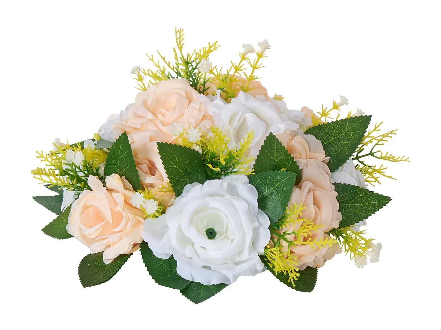 Palle di Fiori Artificiali SucceBuy, Lotto di 10, 24 cm, Composizioni di Rose Artificiali per Centrotavola, Matrimoni, Feste, San Valentino