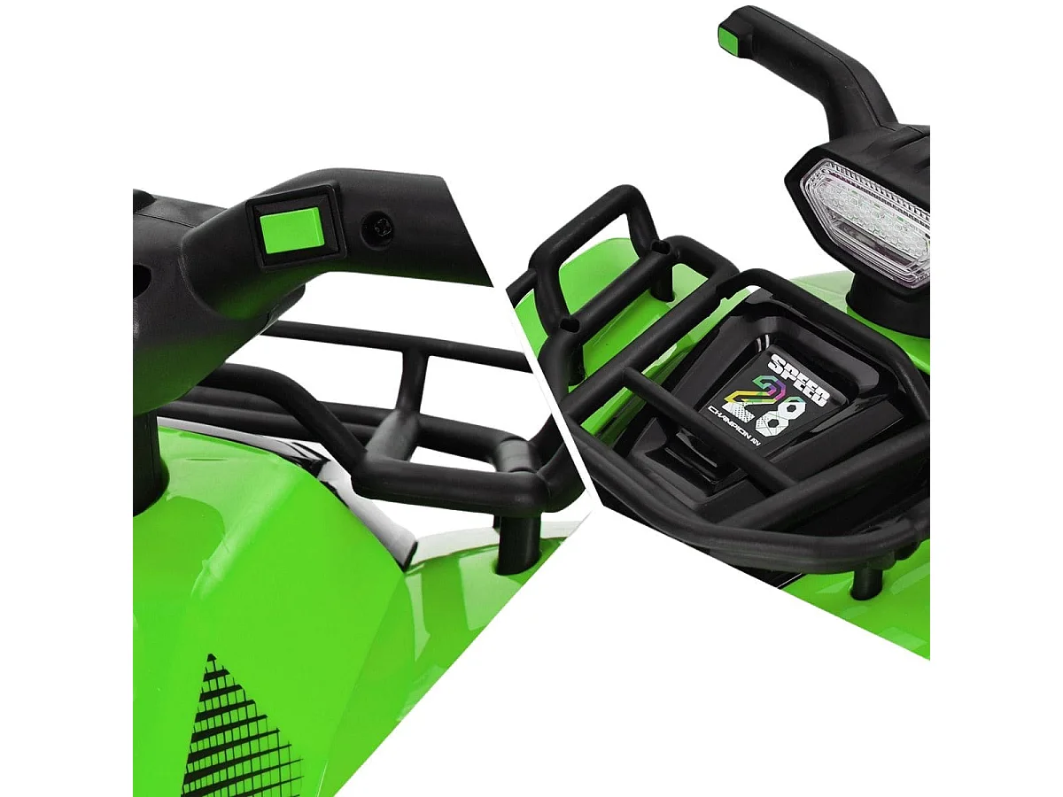 6V Elektro Kinderquad mit Stauraum & Musik & Hupe & LED Scheinwerfer Mini Elektroquad Grün
