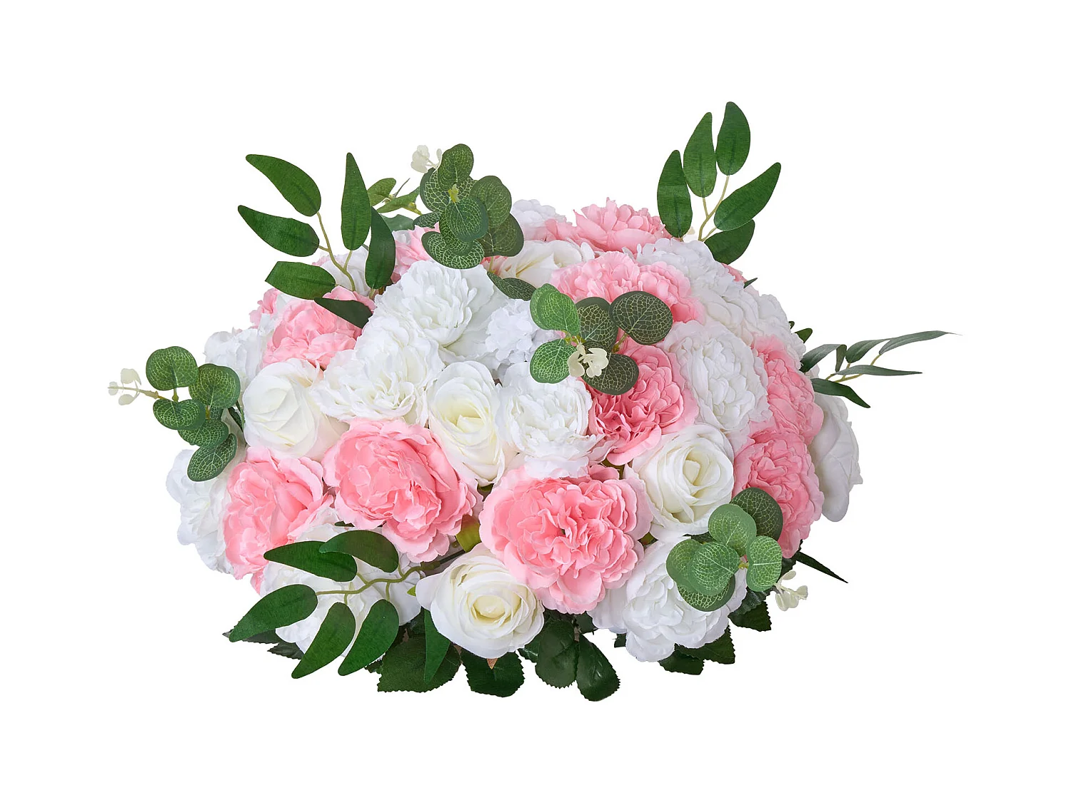 Boules de Fleurs Artificielles SucceBuy, Lot de 10, Diamètre 45 cm, Compositions Roses Artificielles pour Centres de Table, Mariages, Saint-Valentin