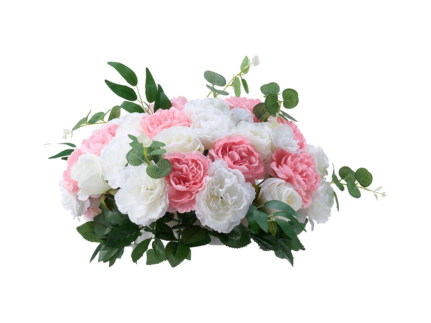 Boules de Fleurs Artificielles SucceBuy, Lot de 10, Diamètre 45 cm, Compositions Roses Artificielles pour Centres de Table, Mariages, Saint-Valentin